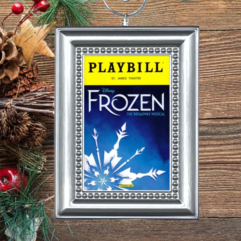 Frozen Broadway Musical Playbill Christmas Tree Ornament
